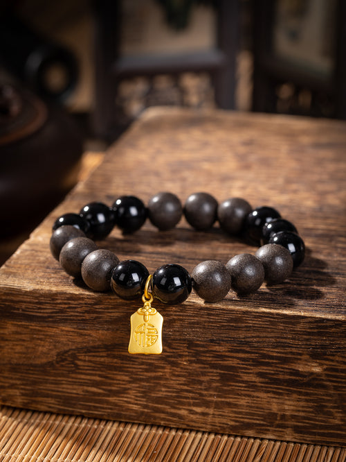 Black Agate Water Energy Bracelet - QIARA Energy Ritual